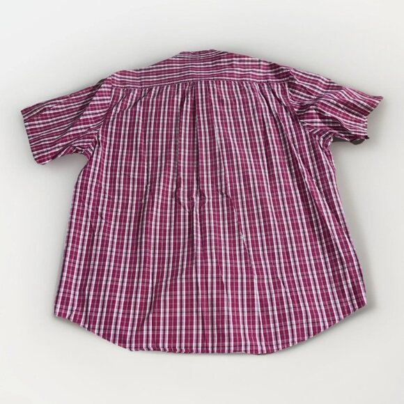 Carhartt Shirt Mens 2XL Tall Short Sleeve Button Front Plaid Relaxed Fit Work - Picture 2 of 6